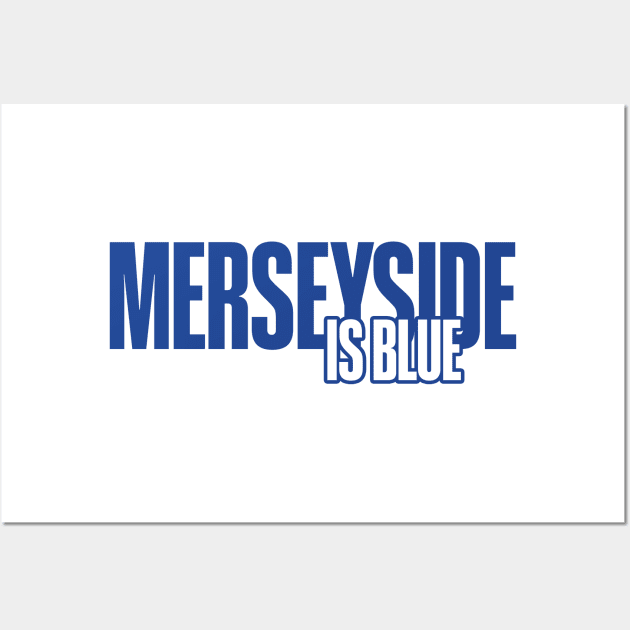 Merseyside is Blue Wall Art by Footscore